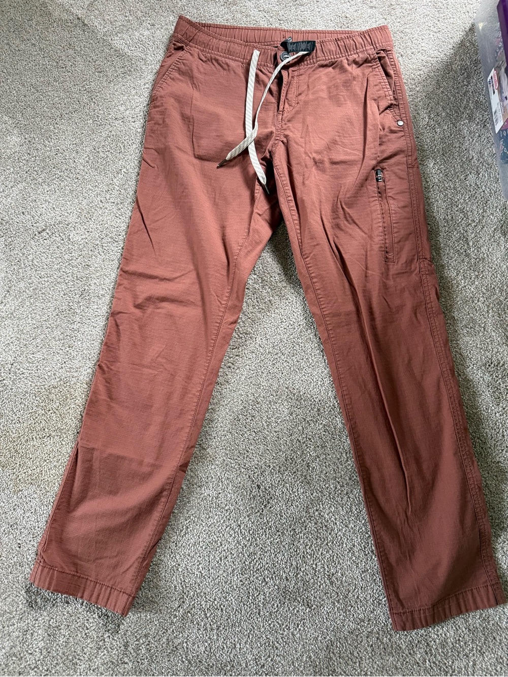 Vuori Rust Cropped Drawstring Ankle Pants - Picture 1 of 5